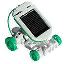 The solar powered model car demonstrates how energy can be captured from the sun and turned into electrical energy